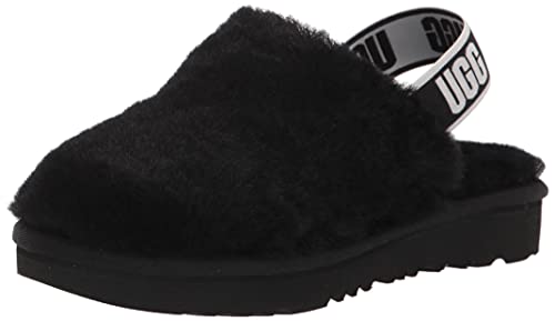 UGG Fluff Yeah Clog, kapcie dla dzieci i dziewcząt, Czarny, 17 EU