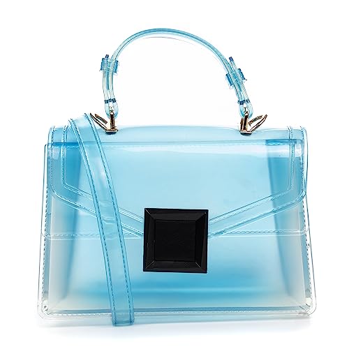IRIA QUINTANA. Zapponeta torba mini tote, przezroczysta PVC z gradientem. 21x7x14,5 cm Kolor: Przezroczysty, Przezroczysty, Użytkowy