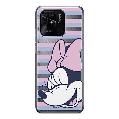 ERT GROUP etui na telefon Xiaomi REDMI 10C, case oryginalny i oficjalnie licencjonowany przez Disney, wzór Minnie 022, optymalnie dopasowane, plecki z TPU częściowo przeźroczyste