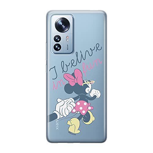 Etui Minnie 005 Disney Nadruk częściowy Przeźroczysty Producent: Xiaomi, Model: 12 / 12X