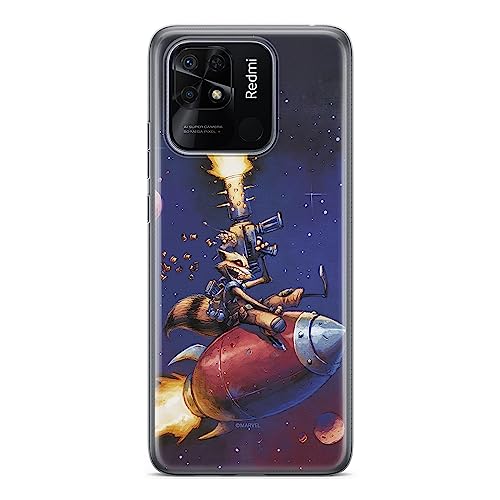 Etui Rocket 007 Marvel Nadruk pełny Granatowy Producent: Xiaomi, Model: REDMI 10C