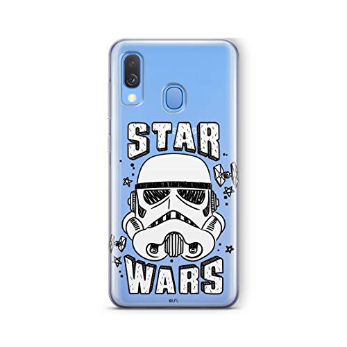 ERT GROUP Oryginalne i oficjalnie licencjonowane etui na telefon komórkowy Star Wars Stormtrooper do Samsunga A40 optymalnie dopasowane do kształtu smartfona, etui ochronne z silikonu, częściowo
