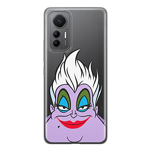 ERT GROUP etui na telefon Xiaomi 12 LITE, case oryginalny i oficjalnie licencjonowany przez Disney, wzór Ursula 002, optymalnie dopasowane, plecki z TPU częściowo przeźroczyste