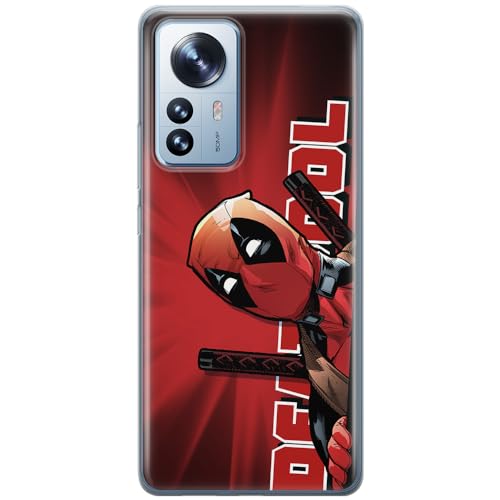 Etui Deadpool 002 Marvel Nadruk pełny Czerwony Producent: Xiaomi, Model: 12 / 12X