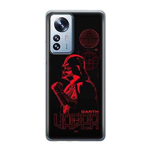 ERT GROUP etui na telefon Xiaomi 12 / 12X, case oryginalny i oficjalnie licencjonowany przez Star Wars, wzór Darth Vader 016, optymalnie dopasowane, plecki z TPU
