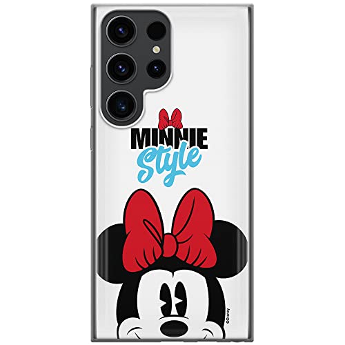 Etui Minnie 027 Disney Nadruk pełny Biały Producent: Samsung, Model: S23 ULTRA