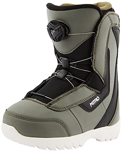 Nitro Snowboards Droid Boa Buty snowboardowe, Młodzież Unisex, Charcoal-BLK-Wht, 175
