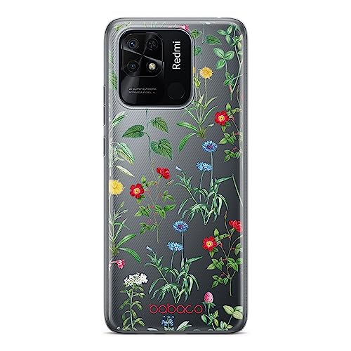 ERT GROUP etui na telefon Xiaomi REDMI 10C, case oryginalny i oficjalnie licencjonowany przez Babaco, wzór Flowers 042, optymalnie dopasowane, plecki z TPU częściowo przeźroczyste