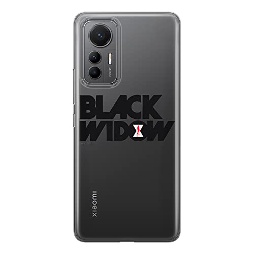 ERT GROUP etui na telefon Xiaomi 12 LITE, case oryginalny i oficjalnie licencjonowany przez Marvel, wzór Black Widow 010, optymalnie dopasowane, plecki z TPU częściowo przeźroczyste
