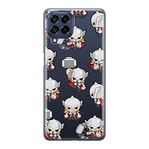 ERT GROUP etui na telefon Samsung M53 5G, case oryginalny i oficjalnie licencjonowany przez Marvel, wzór Thor 007, optymalnie dopasowane, plecki z TPU częściowo przeźroczyste