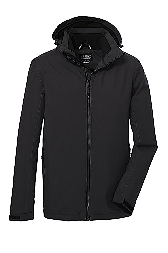 Killtec Męska kurtka funkcyjna/kurtka outdoorowa z odpinanym kapturem KOW 22 MN JCKT, ciemnoniebieska, 4XL, 39705-000