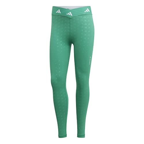 adidas Damskie rajstopy (7/8) Tf Brnd Love 78, Semi Court Green, IA2539, S