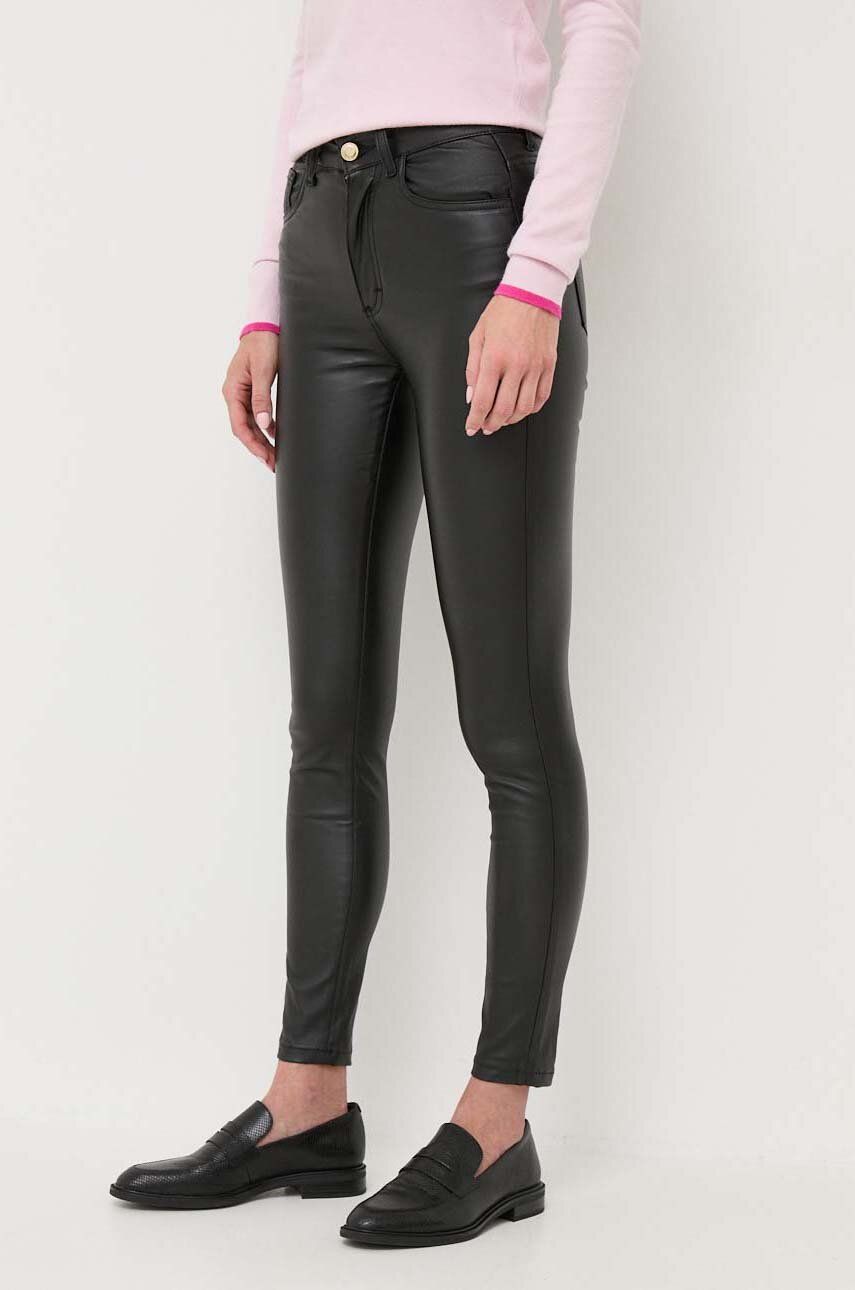Silvian Heach spodnie damskie kolor czarny dopasowane high waist