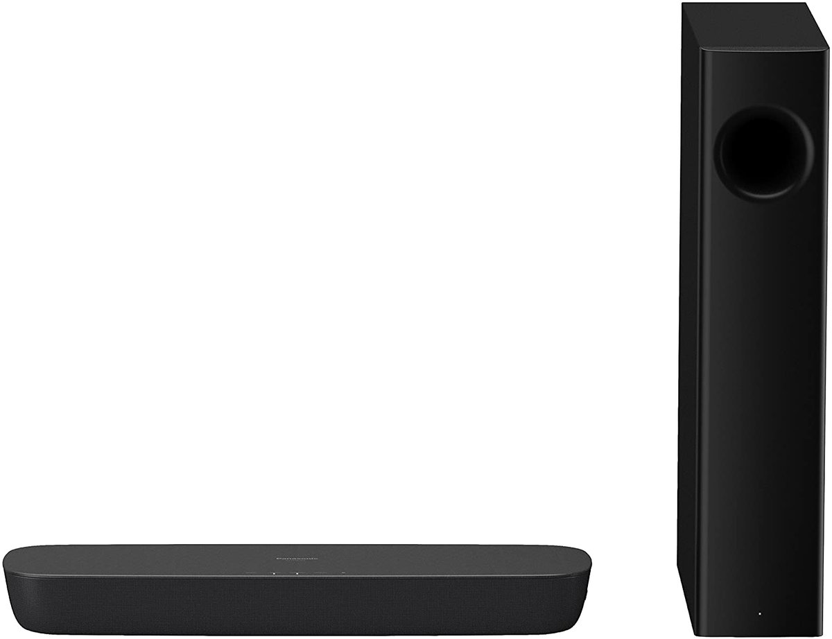 Panasonic SC-htb254egk 2.1 Sound Bar (120 W RMS, wejście HDMI z ARC, szerokokątny obiektyw, Bluetooth, DTS Digital Surround) czarna SC-HTB254EGK