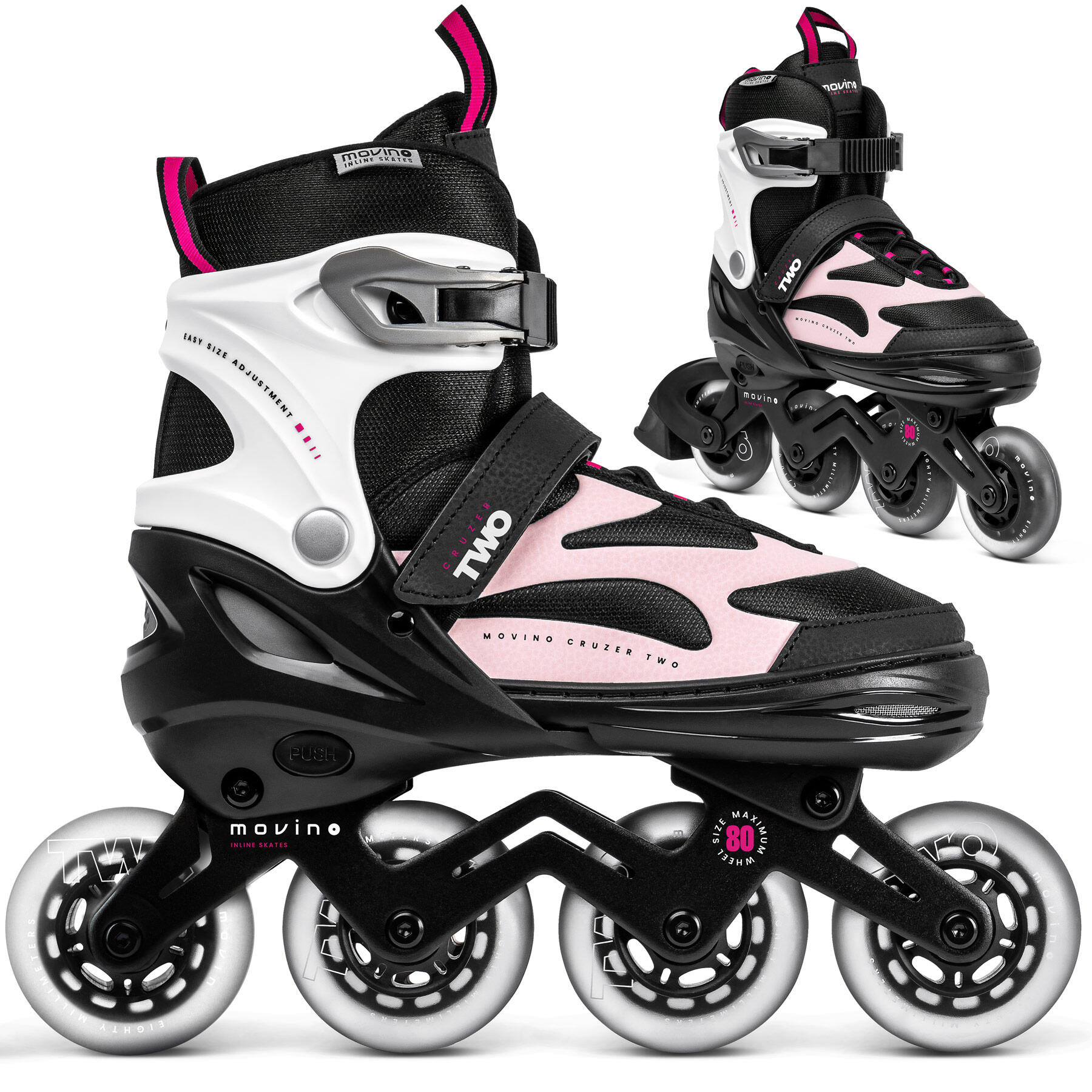 Rolki regulowane fitness damskie Movino Cruzer Two MOV-CRT613