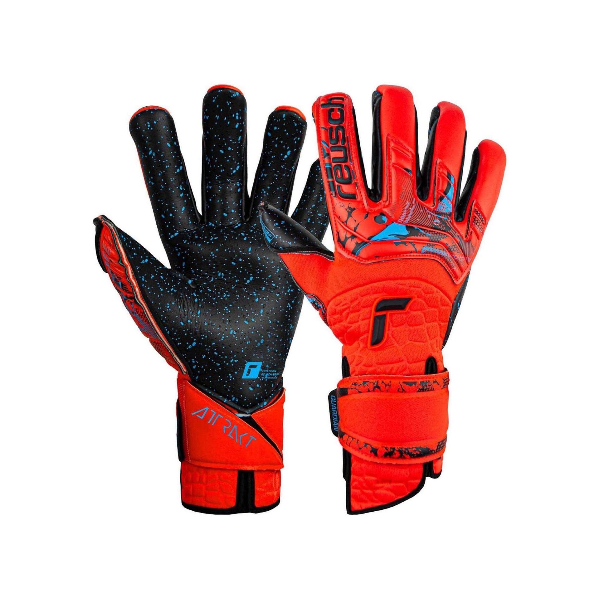 Rękawice bramkarskie Reusch Attrakt Fusion Guardian AdaptiveFlex czerwone