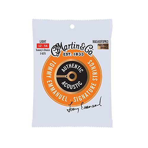 Martin Strings - MA540FX - SP elastyczny rdzeń - brąz fosforowy 3-pak niestandardowe światło (11-52)