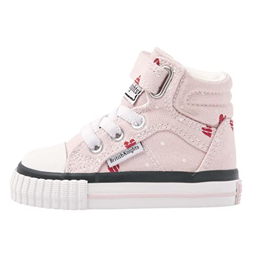 British Knights Dee sneakersy dziewczęce, Różowe kwiaty, czerwone serca, 26 EU