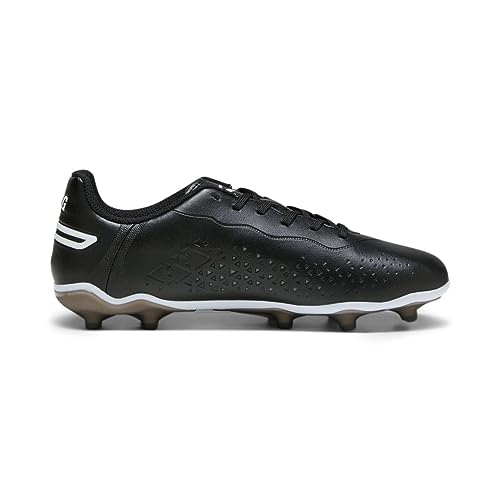 PUMA King Match FG/AG JR Buty piłkarskie, czarno-białe, 45 EU, Czarna puma, biała puma, 29 EU