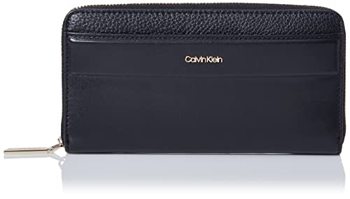 Calvin Klein Damski codzienny ubierany portfel ZA LG, Ck Black, jeden rozmiar, Ck czarny, Rozmiar Uniwersalny