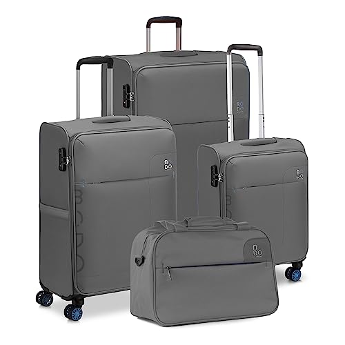 RONCATO Set 3 Wózek + Borsa Kabina syryjska Unisex Dorosły Antracyt, Antracyt, CABINA, Walizka