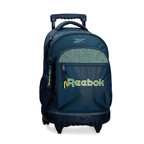 Reebok Summerville Plecak Compact 2 Wheels Niebieski 32x43x21 cms 28,9L Poliester, niebieski, Talla única, Kompaktowy plecak 2 koła