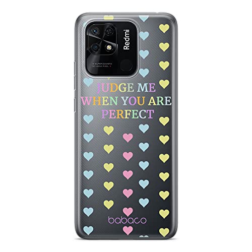 ERT GROUP etui na telefon Xiaomi REDMI 10C, case oryginalny i oficjalnie licencjonowany przez Babaco, wzór Judge me 001, optymalnie dopasowane, plecki z TPU częściowo przeźroczyste