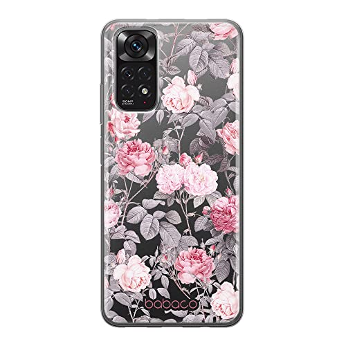 ERT GROUP etui na telefon Xiaomi REDMI NOTE 11S 4G / REDMI NOTE 11 4G, case oryginalny i oficjalnie licencjonowany przez Babaco, wzór Flowers 054, plecki z TPU częściowo przeźroczyste