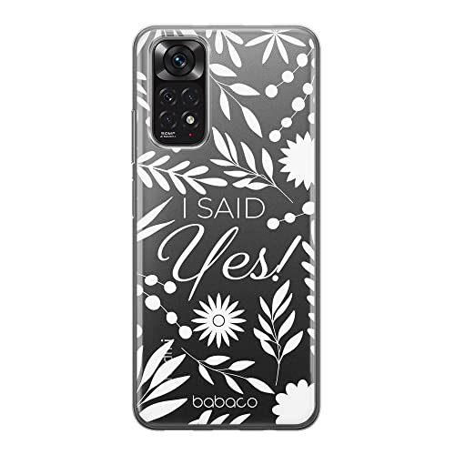 ERT GROUP etui na telefon Xiaomi REDMI NOTE 11S 4G / REDMI NOTE 11 4G, case oryginalny i oficjalnie licencjonowany przez Babaco, wzór I said Yes! 002, plecki z TPU częściowo przeźroczyste