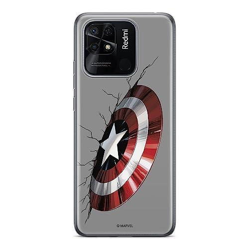 Etui Kapitan Ameryka 023 Marvel Nadruk pełny Szary Producent: Xiaomi, Model: REDMI 10C