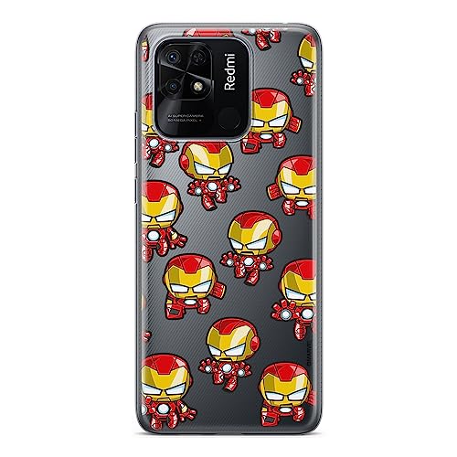 ERT GROUP etui na telefon Xiaomi REDMI 10C, case oryginalny i oficjalnie licencjonowany przez Marvel, wzór Iron Man 031, optymalnie dopasowane, plecki z TPU częściowo przeźroczyste
