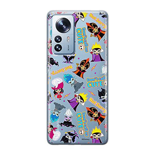 ERT GROUP etui na telefon Xiaomi 12 / 12X, case oryginalny i oficjalnie licencjonowany przez Disney, wzór Disney Villains 008, optymalnie dopasowane, plecki z TPU częściowo przeźroczyste