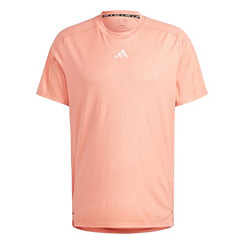 adidas Męski T-shirt (Short Sleeve) M Wo Pu Tee, Coral Fusion, IC2111, L