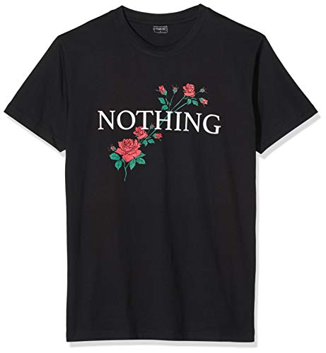 Mister Tee Męski T-shirt Nothing Rose, czarny, M