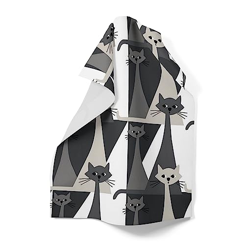 Arvidssons Textil Kitty szara ścierka do naczyń 46 x 70 cm