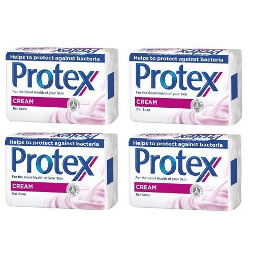 Protex, Zestaw 4x, Mydło antybakteryjne, Cream, 90 g