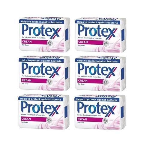 Protex, Zestaw 6x, Mydło antybakteryjne, Cream, 90 g