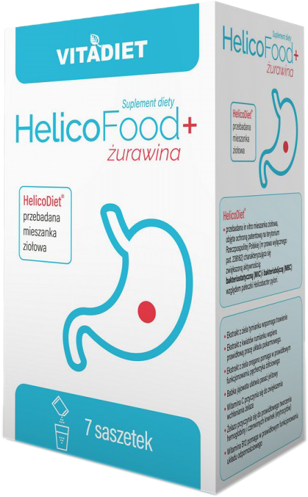 Vitadiet Helicofood 7 Sasz. Jelita, Wrzody Żołądka (5900425006760)