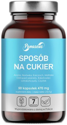 Panaseus Sposób na cukier 50 kapsułek (5904194062637)