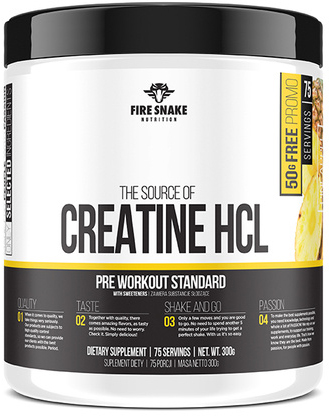 Fire Snake Creatine Hcl 300 g Jar Pineapple (5903268531116)