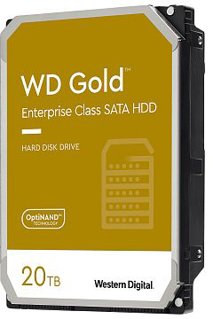 Dysk twardy Western Digital Gold Enterprise Class 20 TB 7200 obr./min 512 MB WD202KRYZ 3,5