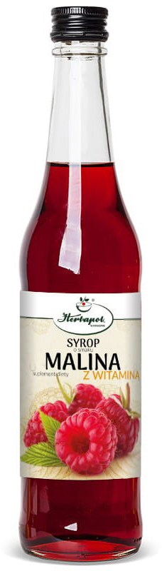 Herbapol Syrop Malina z Witaminą C 480 ml (5903850017875)
