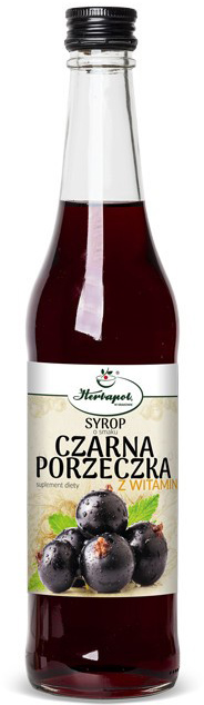 Herbapol Syrop Czarna Porzeczka z Witaminą C 480 ml (5903850017950)