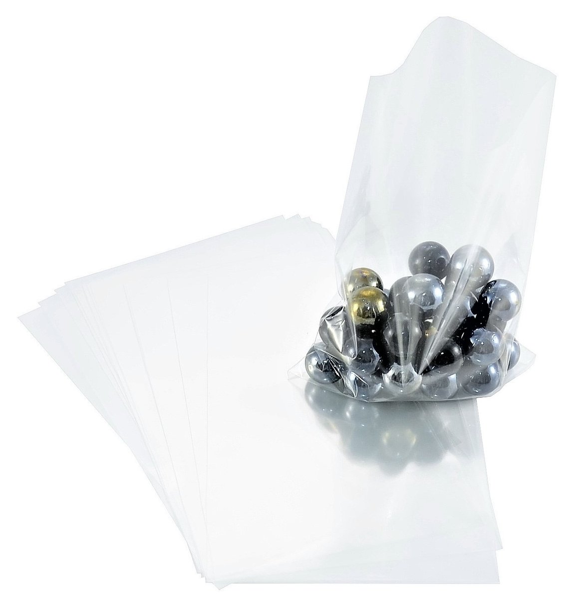 Torebki foliowe 10x15 cm 30 µm 100 sztuk Woreczki celofanowe PP OPP BG / Strefa Opakowań