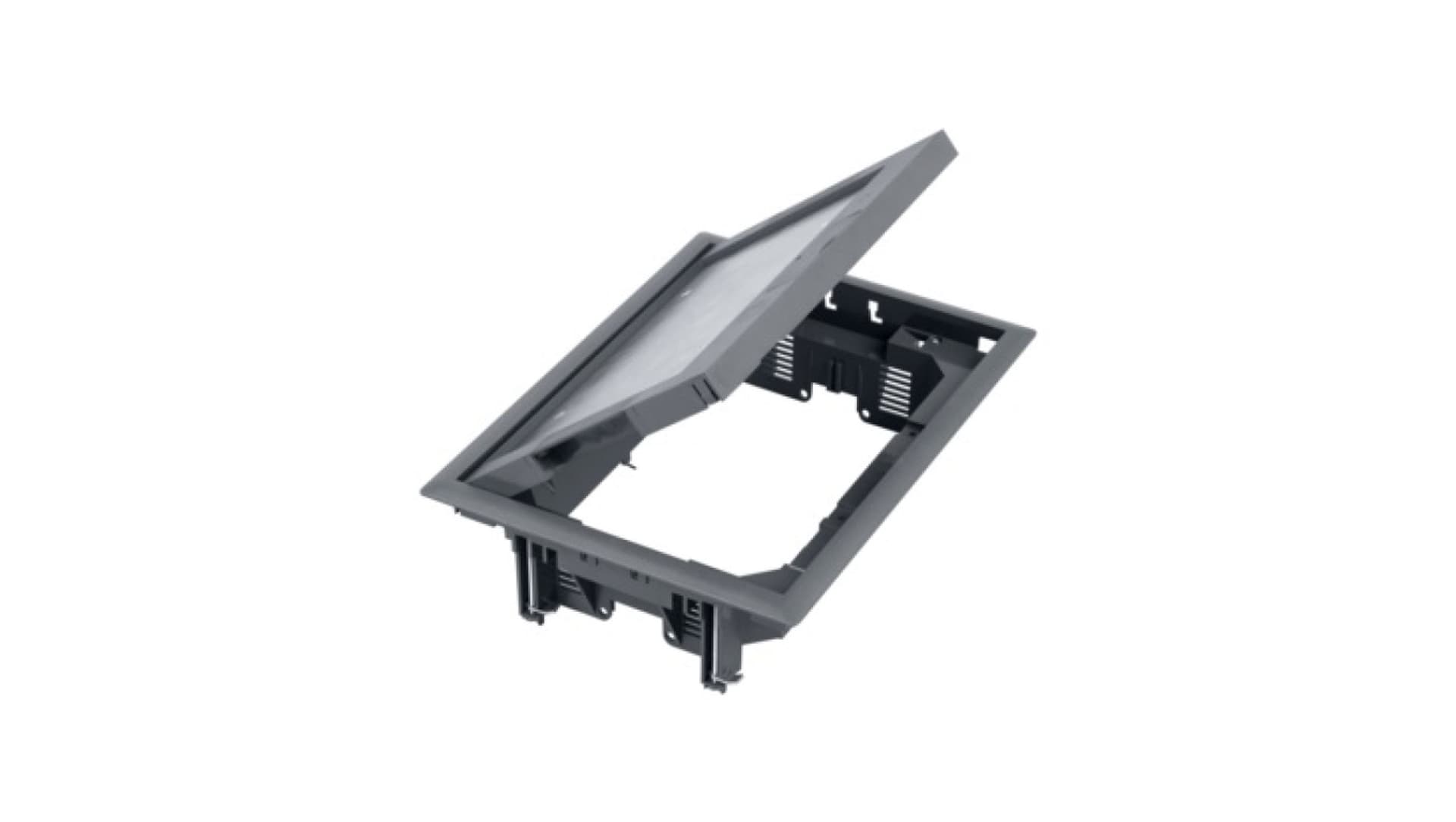 kontakt-simon Simon Connect Puszka podłogowa 8x K45 lub 4xSIMON500 z pokrywą 5mm szary FB24005/1