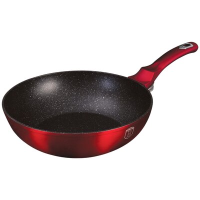 WOK GRANITOWY 28cm BERLINGER HAUS RED METALLIC LINE BH-1267
