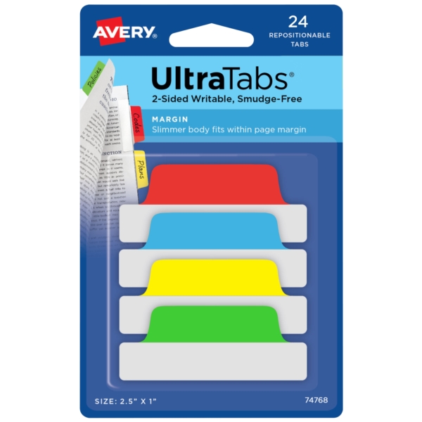 Zakładki indeksujące Avery 63,5x25,4 24 szt.