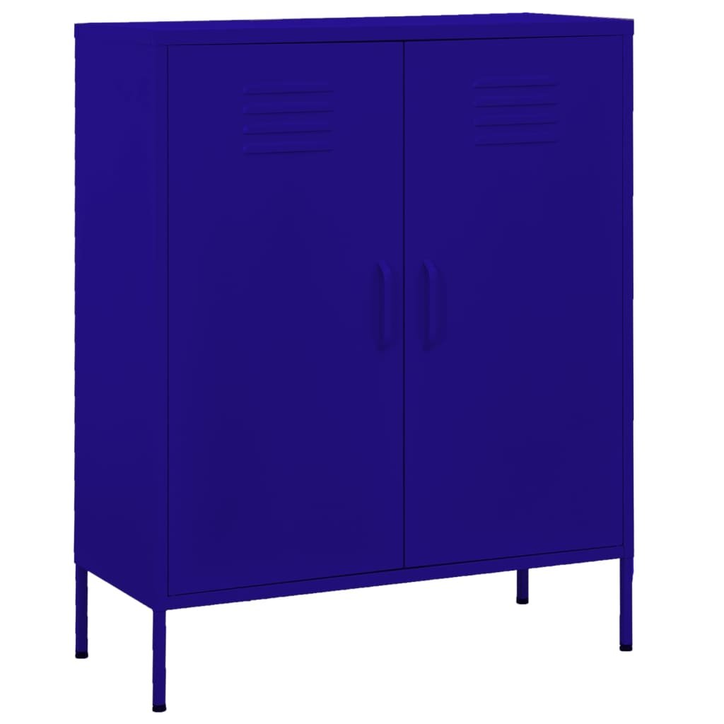 shumee Szafka granatowa 80x35x101,5 cm stalowa