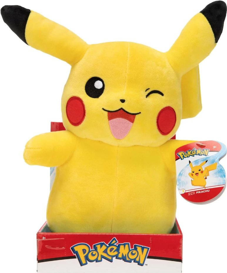Jazawers, Maskotka Pokemon Pikachu, Oryginalny, Żółty, 30 cm