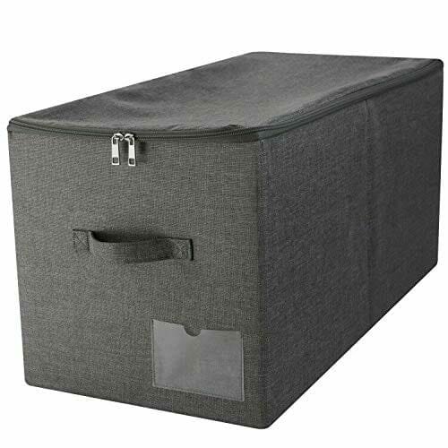60L Odporny Na Kurz Organizer Kosze Na Kołdry Kołdry Kołdry Kołdry, Czarny Szary